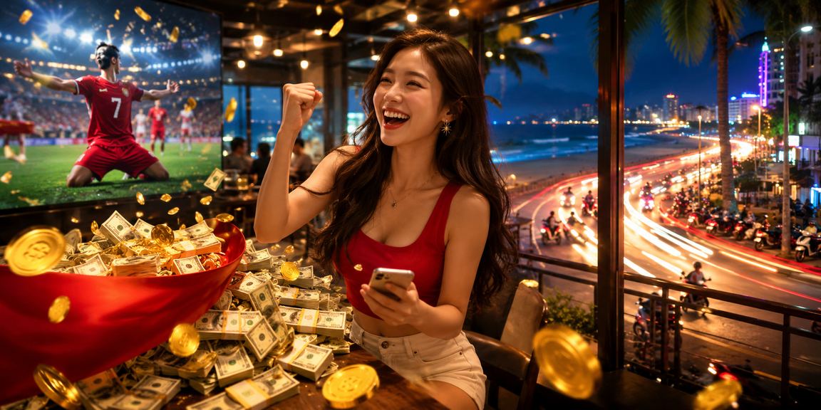 Người chơi nhận thưởng hoàn tiền tại quán cà phê Vũng Tàu